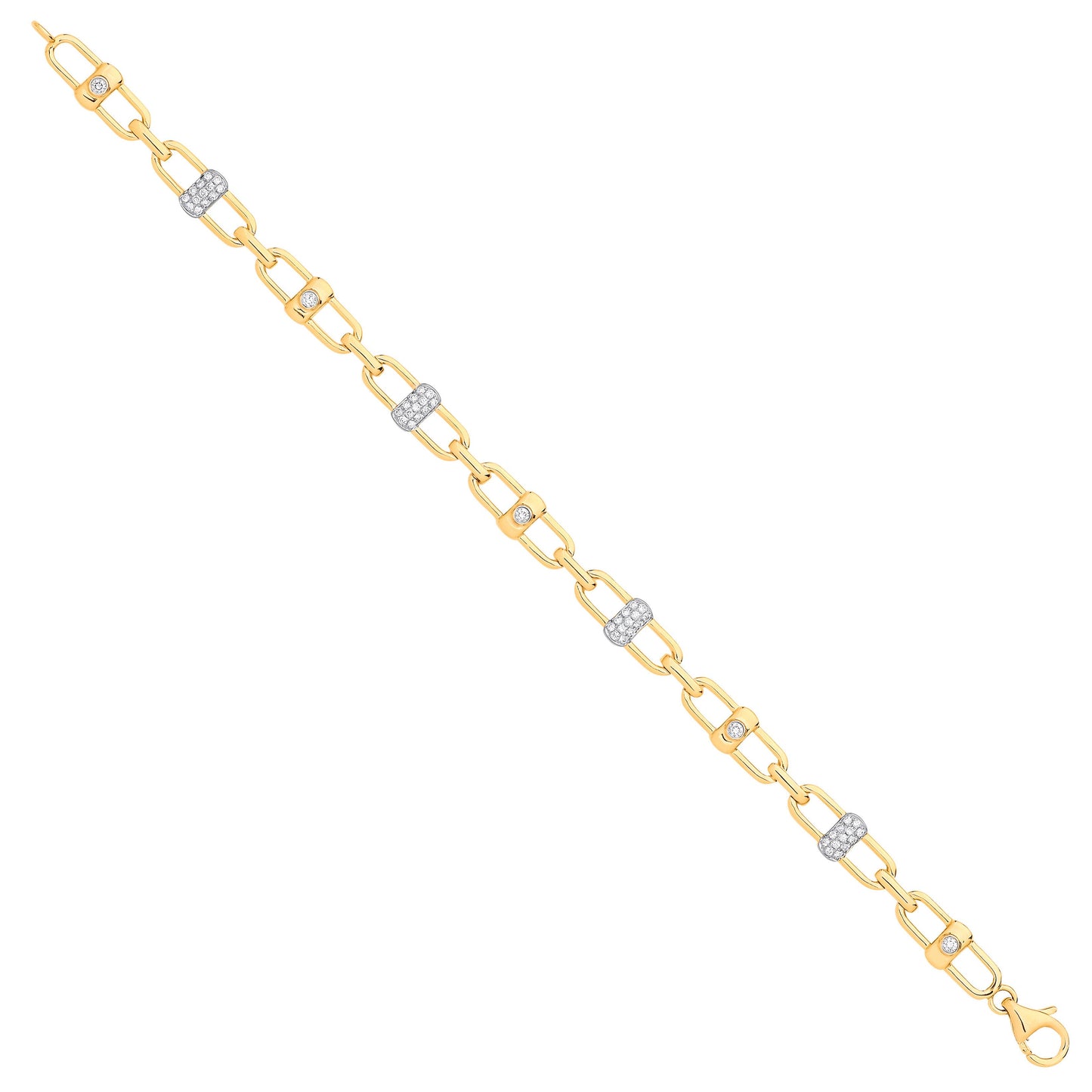 9ct Yellow Gold 0.38ctw Bracelet