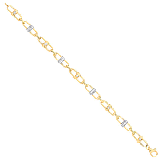 9ct Yellow Gold 0.38ctw Bracelet