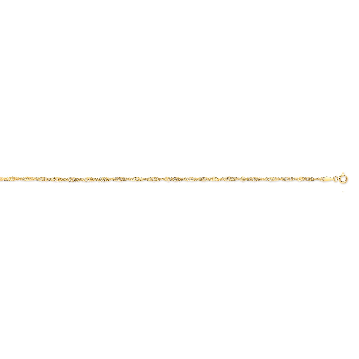 Yellow Gold 2.3mm Hollow Singapore Chain