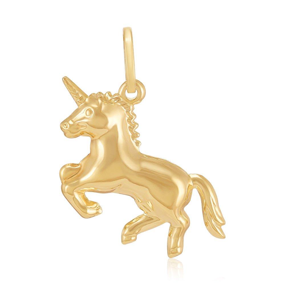 Yellow Gold Unicorn Pendant