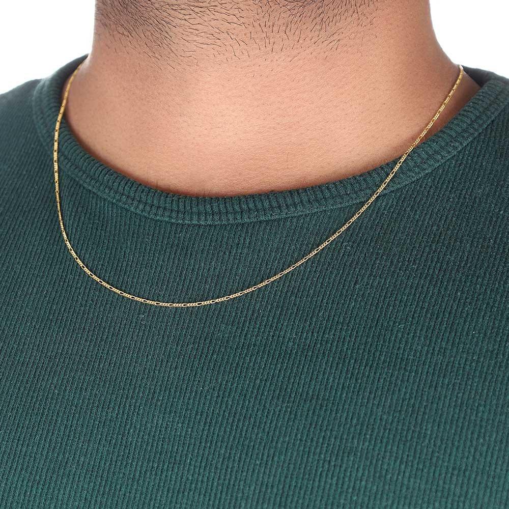 Yellow Gold 1.3mm Figaro Chain
