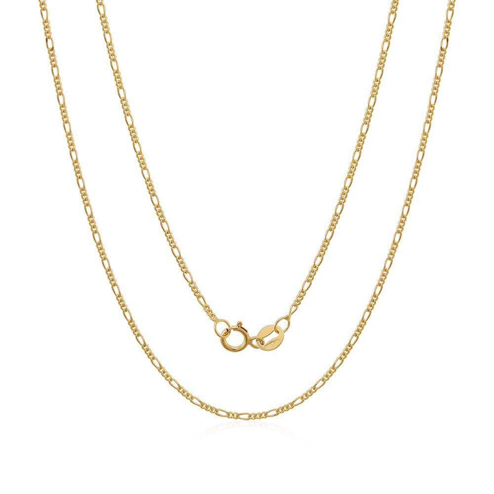 Yellow Gold 1.3mm Figaro Chain