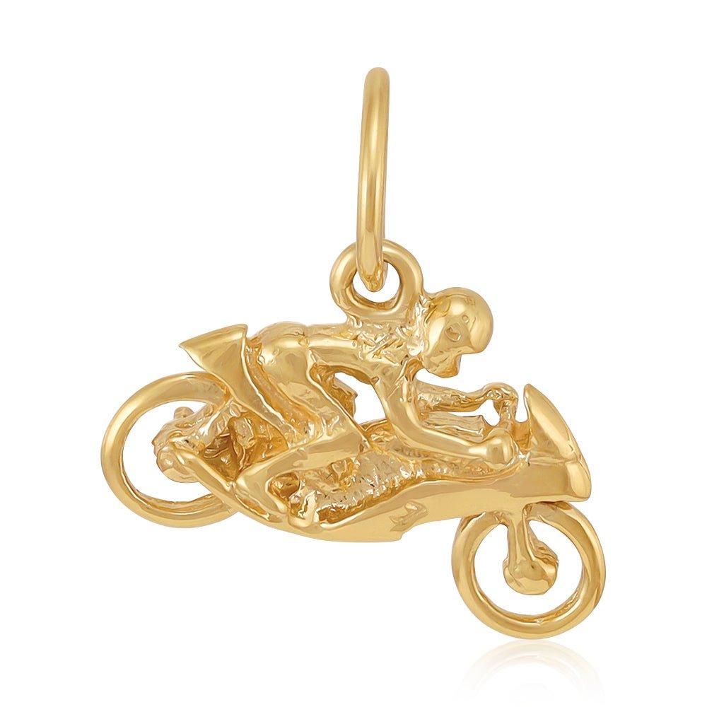 Yellow Gold Motorbike Pendant