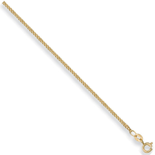 Yellow Gold 1.7mm Traditional Classic Curb Chain