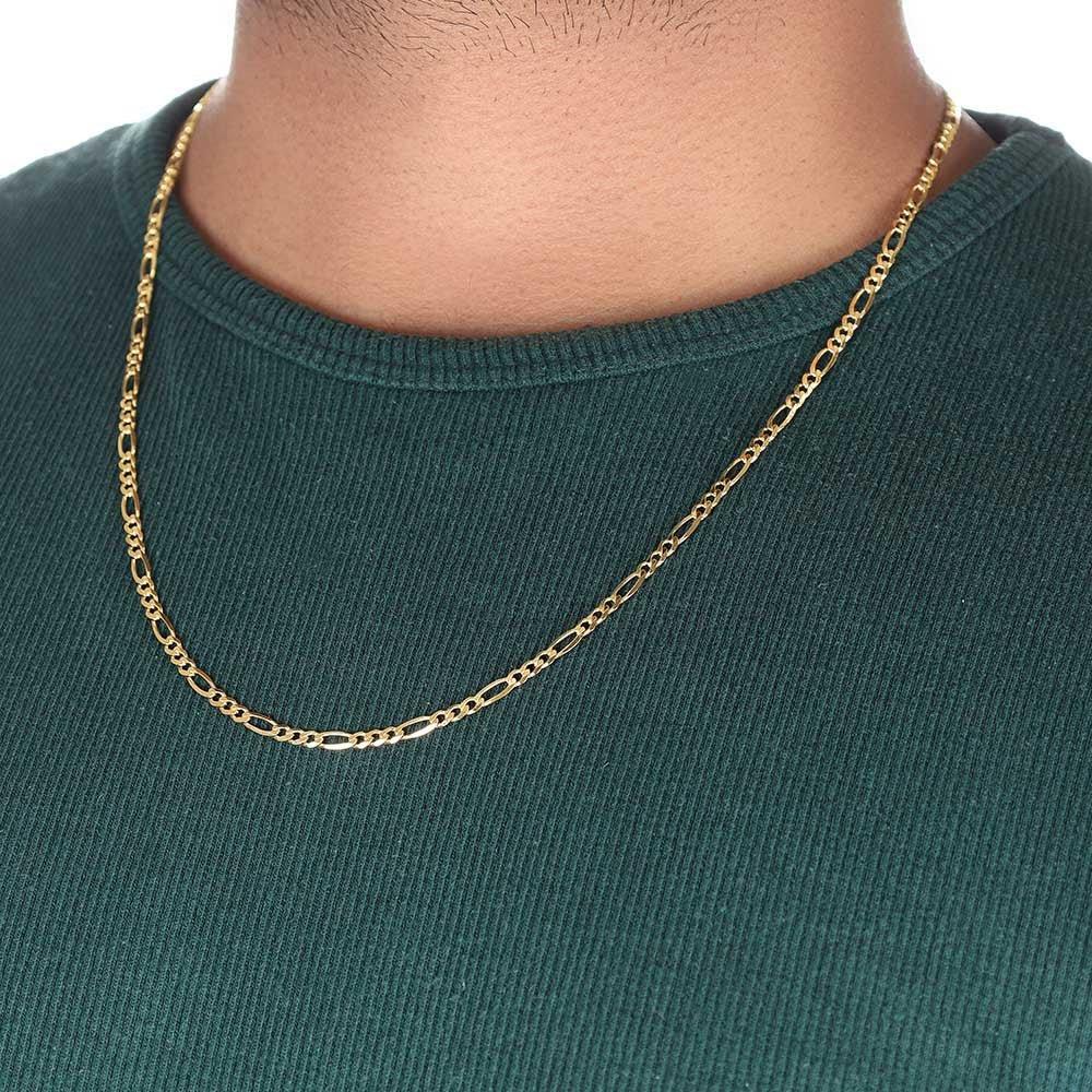 Yellow Gold 3.6mm Figaro Chain