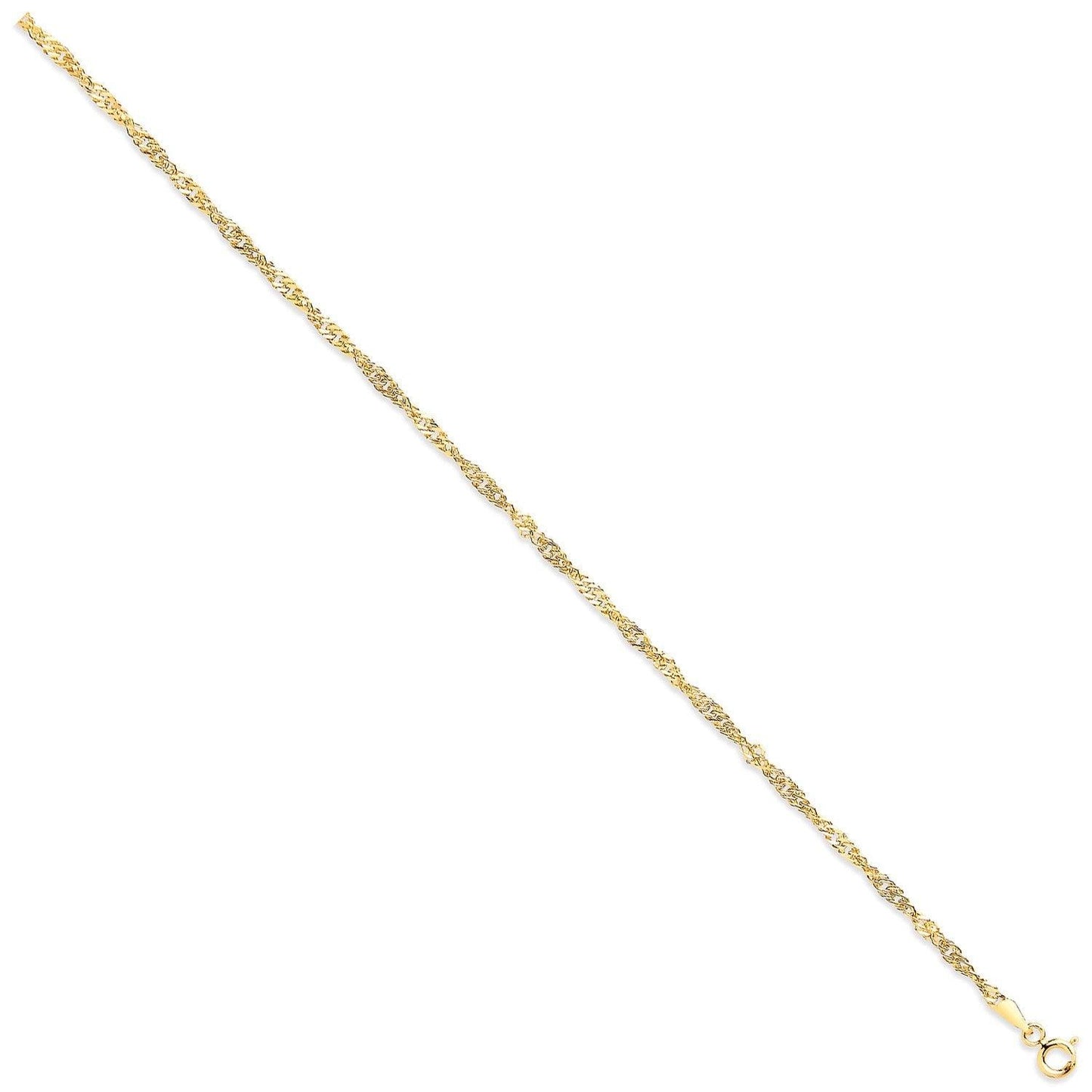 Yellow Gold 2.3mm Hollow Singapore Chain