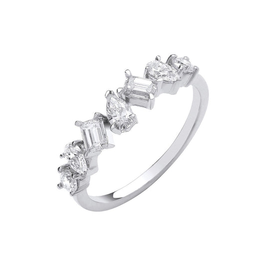 18ct White Gold 0.81ctw Fancy Shape Diamond Ring