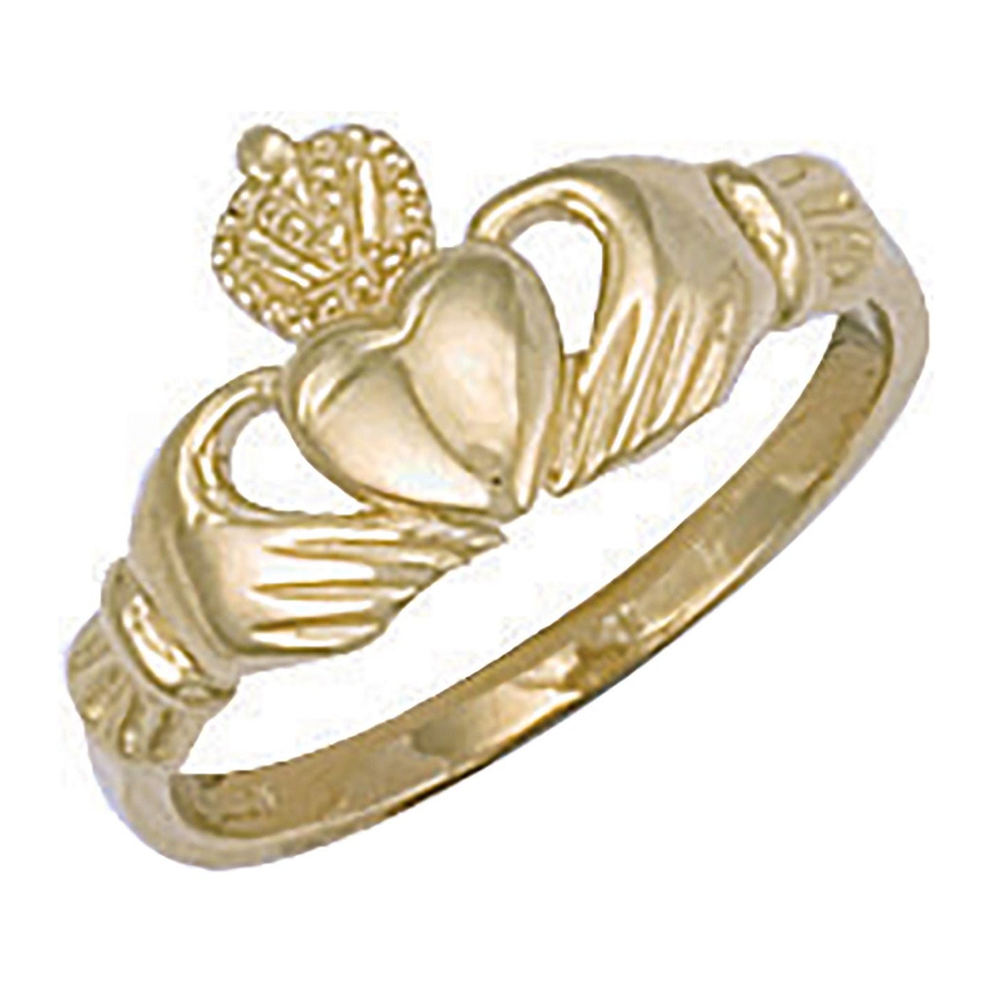 Yellow Gold Baby Claddagh Ring (HNN-A013C0)
