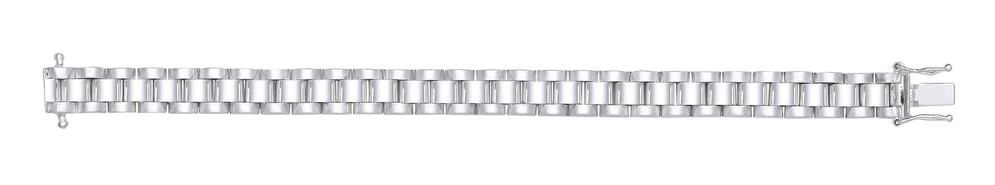 Silver 8mm Fancy Link Kids Bracelet