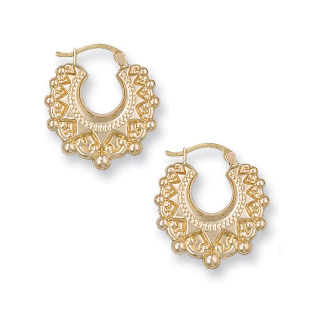 Yellow Gold Fancy Creoles - 1.7g