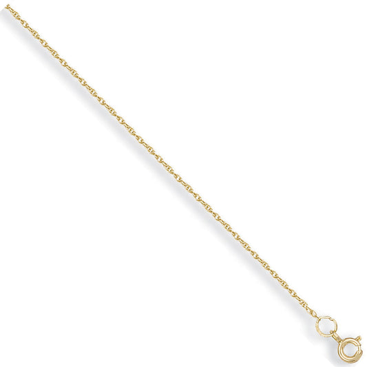Yellow Gold 1.3mm Prince of Wales Chain