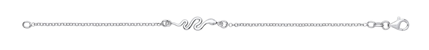 Silver Snake Ladies Bracelet
