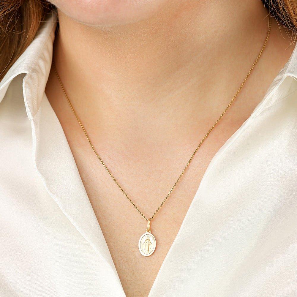 Yellow Gold Miraculous Medallion Pendant - 9.4mm