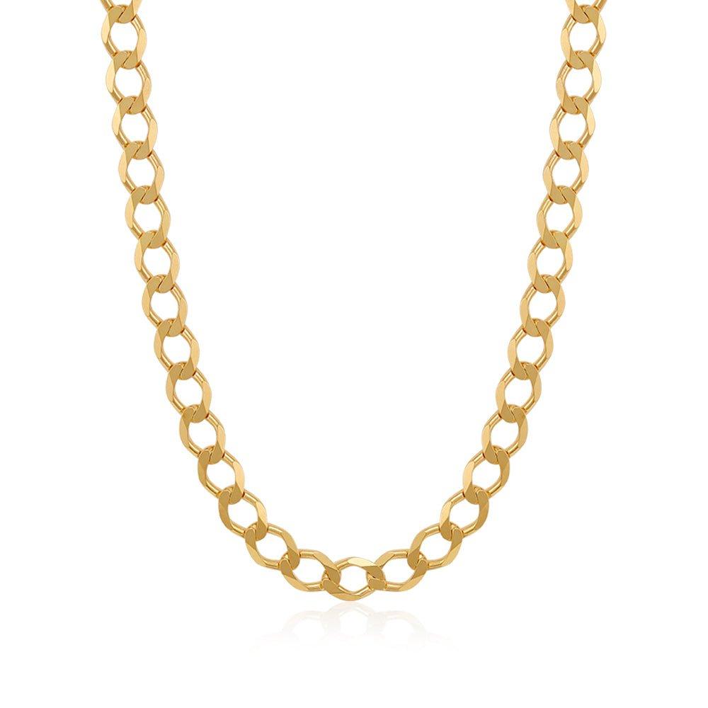 Yellow Gold 5.2mm Economy Curb Chain