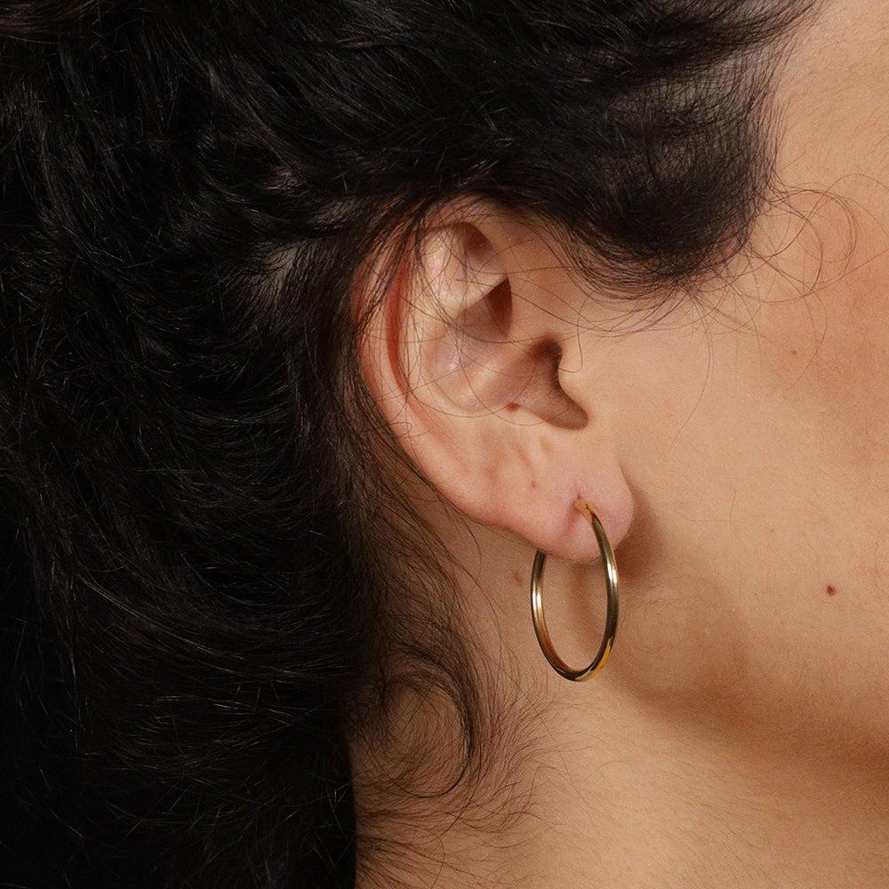 Yellow Gold 27mm Sleepers