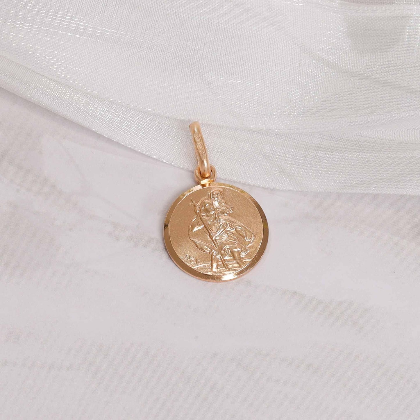 Yellow Gold St. Christopher Pendant - 1.3g