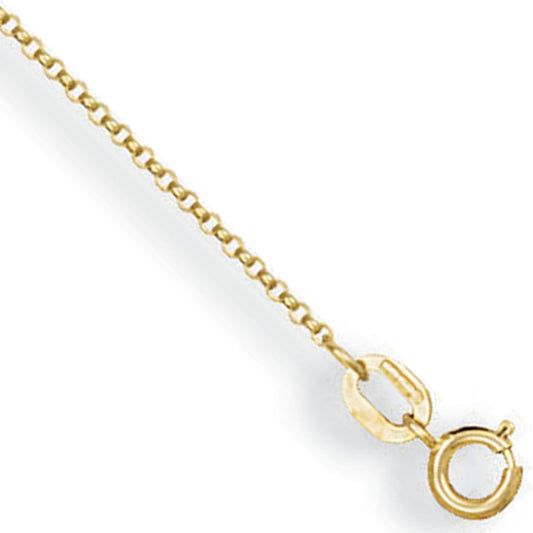 Yellow Gold 1.1mm Micro Belcher Chain