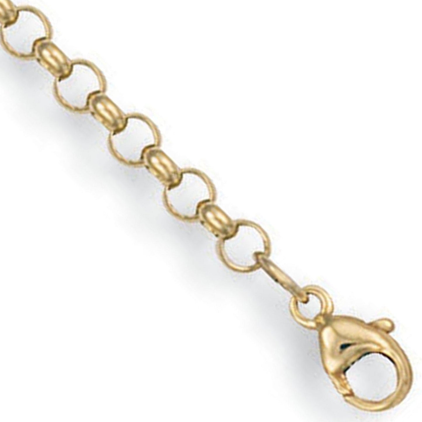 Yellow Gold 3.5mm Round Belcher Chain