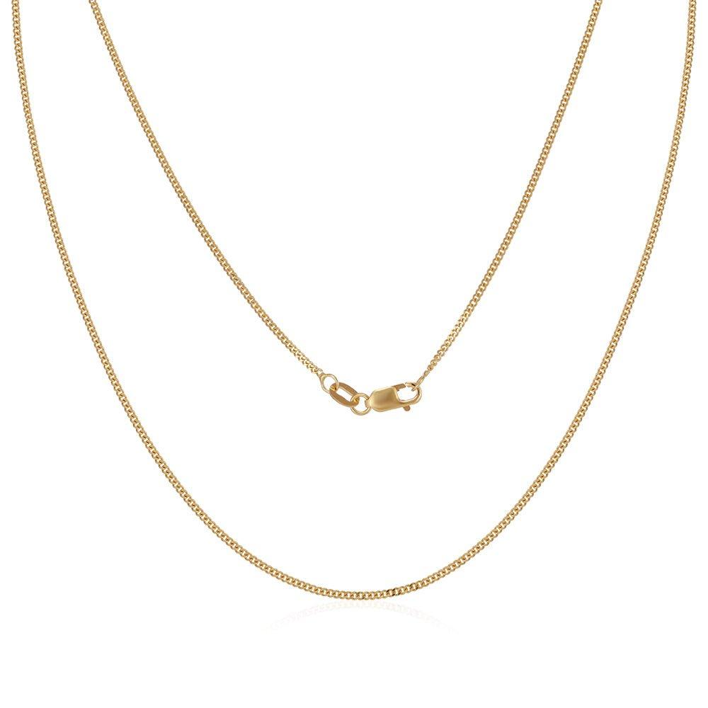 18ct Yellow Gold 1.1mm Curb Chain