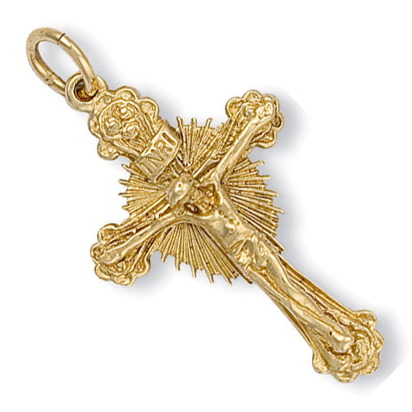 Yellow Gold Casted Crucifix