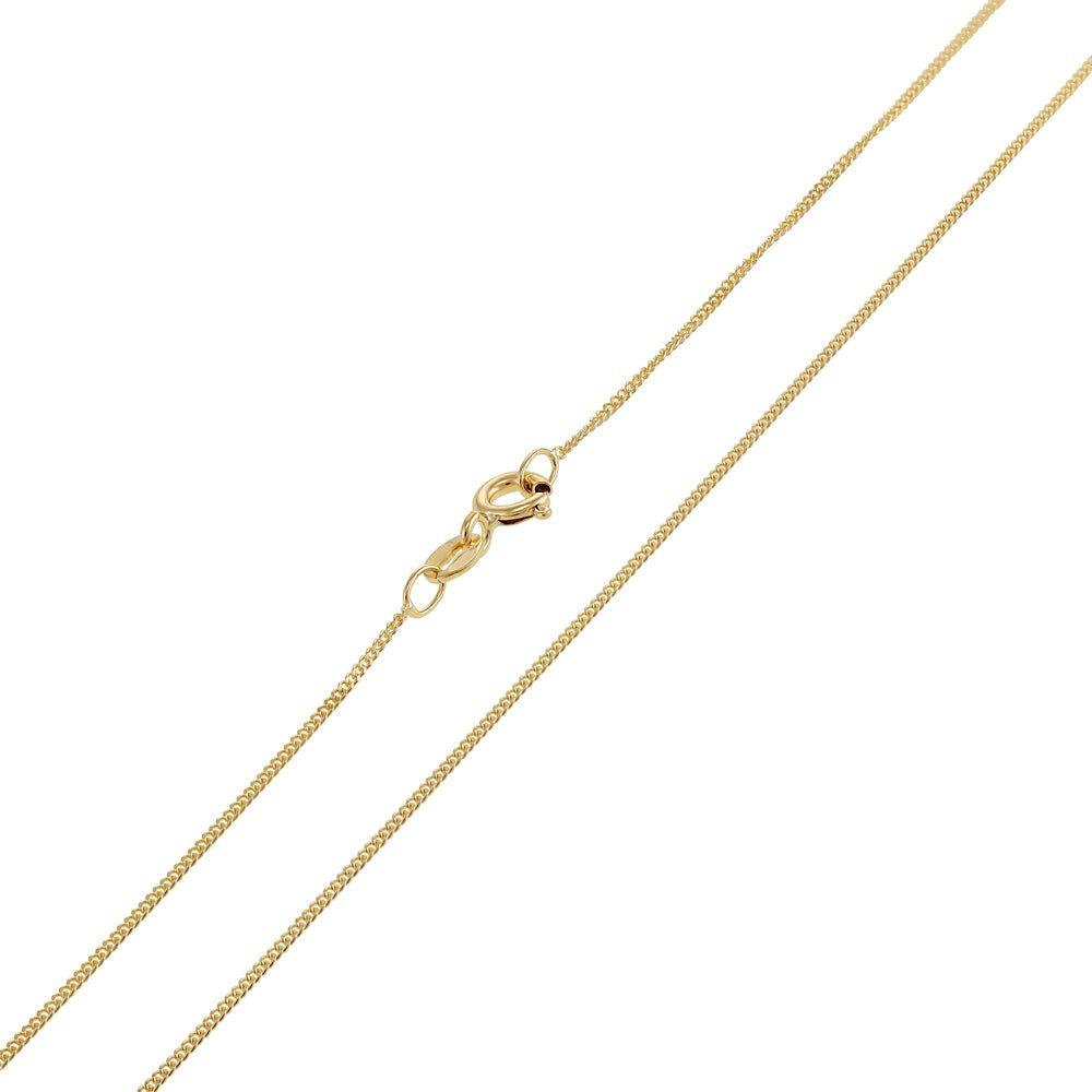 18ct Yellow Gold 0.9mm Curb Chain