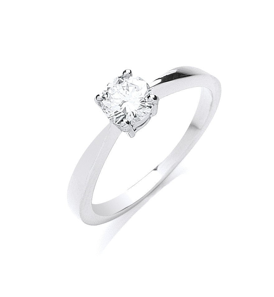 18ct White Gold 0.50ct Diamond Engagement Ring (HNN-C9E608)