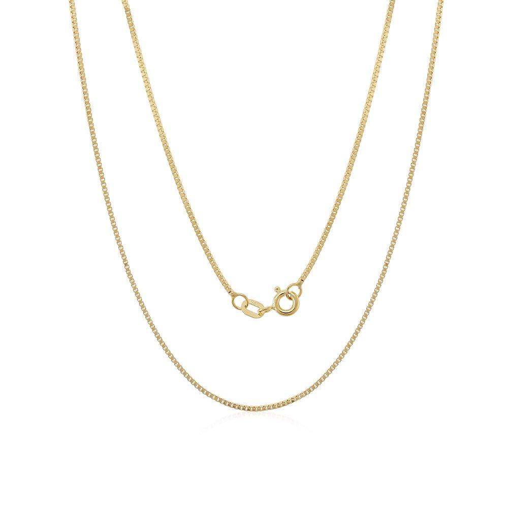 Yellow Gold 0.9mm Box Chain