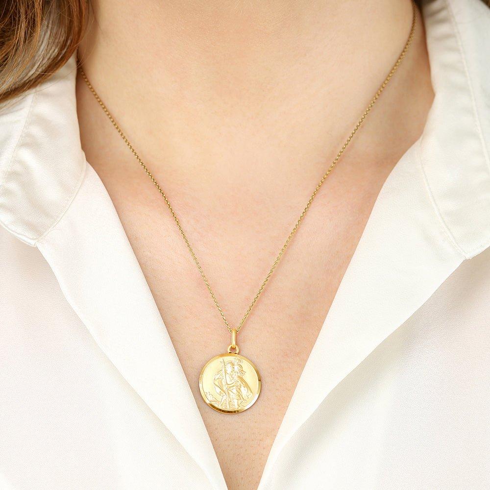 Yellow Gold St. Christopher Pendant - 4.1g
