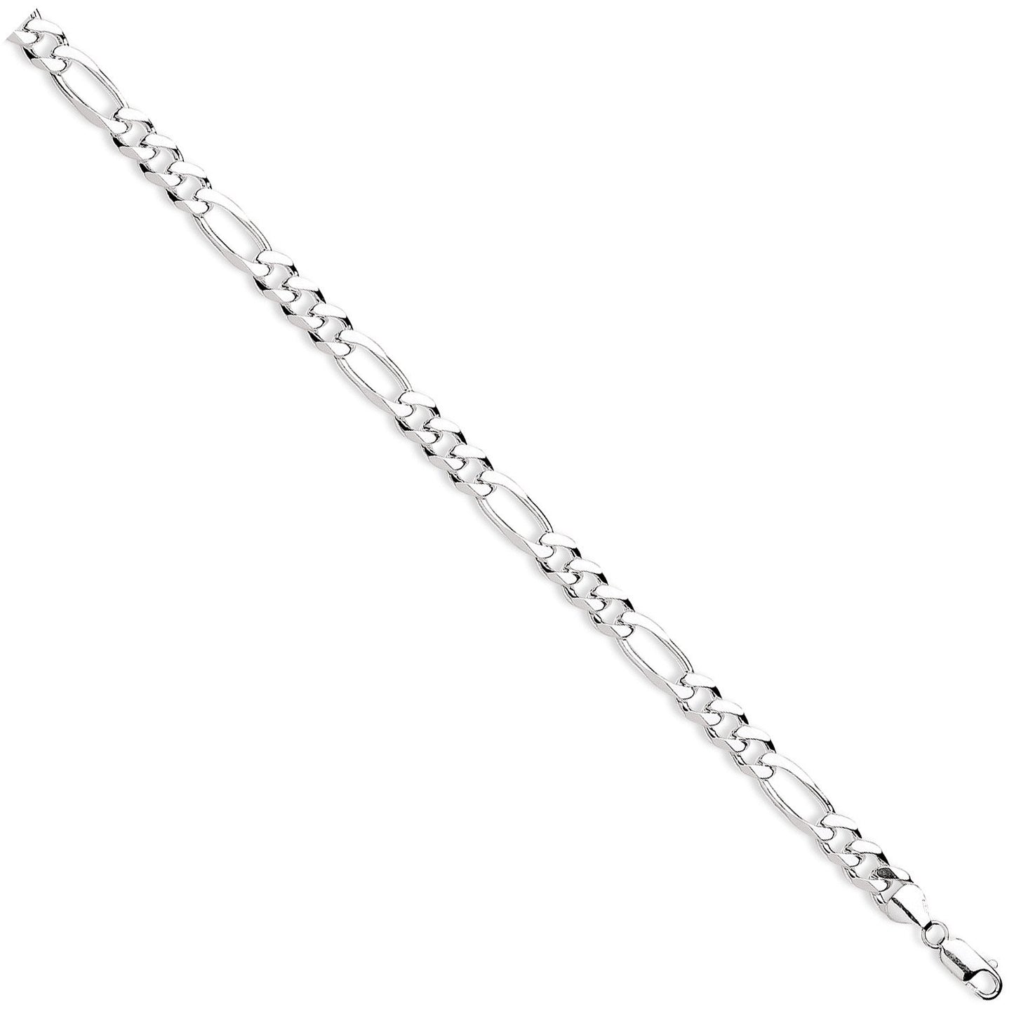 Silver 7.6mm Figaro Chains/Bracelets