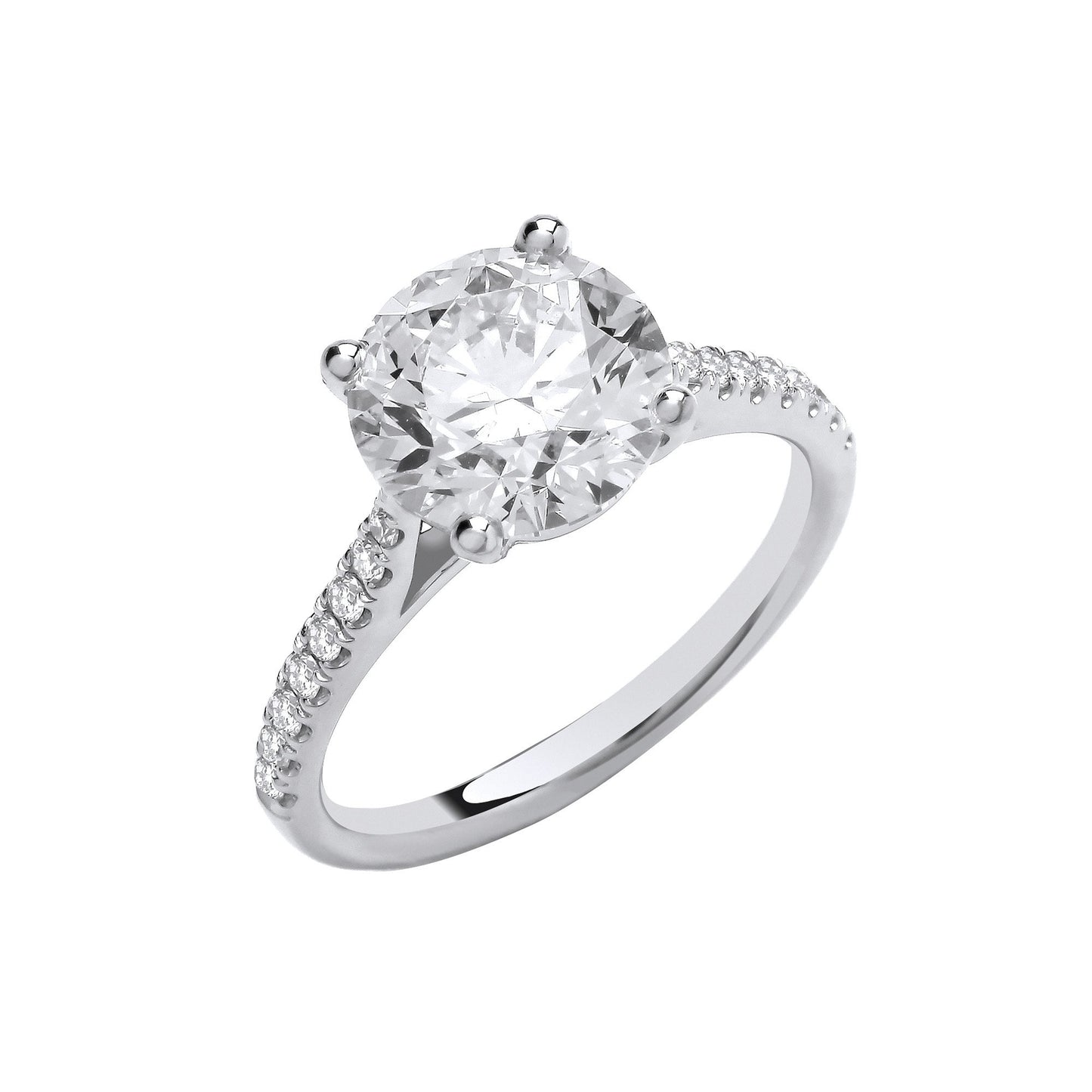 18ct White Gold 2.17ctw Lab Grown Diamond Ring IGI Certified