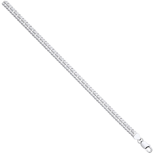 Silver Double Curb 6.6mm Chain