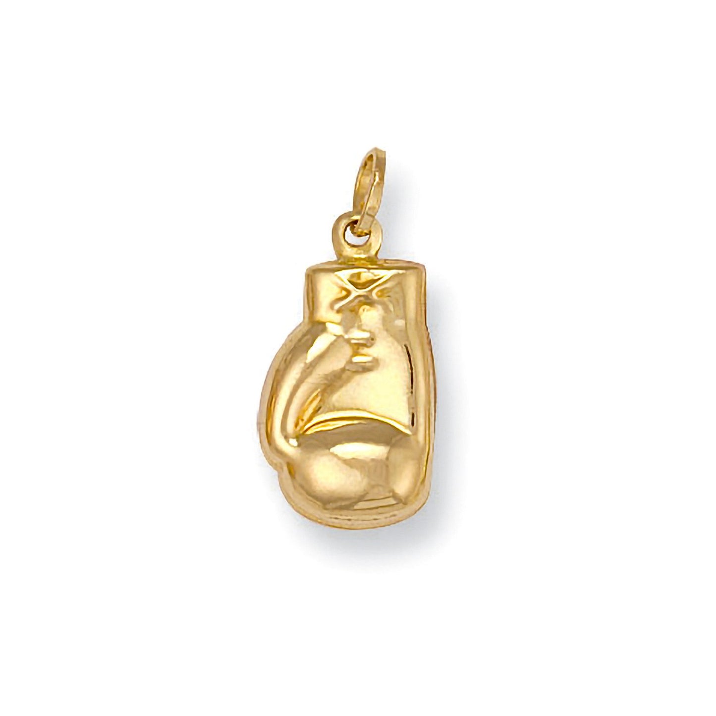 Yellow Gold Boxing Glove Pendant - 10mm - 0.7g