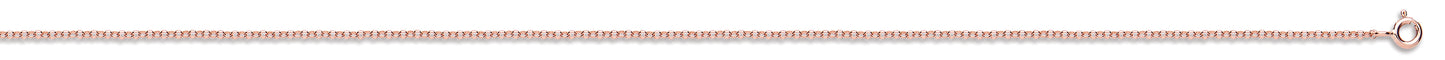Rose Gold 1.6mm Round Belcher Chain