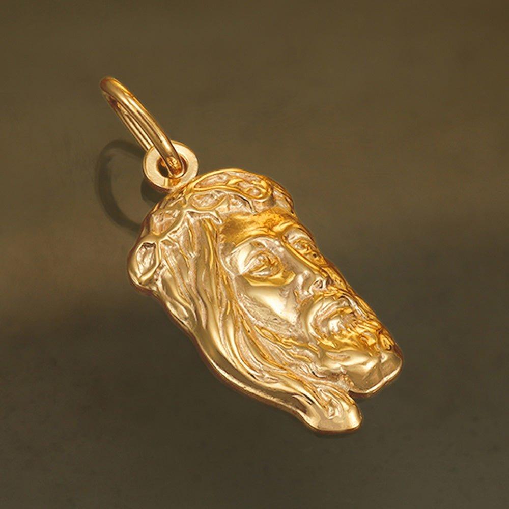 Yellow Gold Small Jesus Pendant