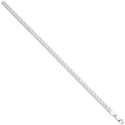 Silver Double Curb 5.5mm Chain