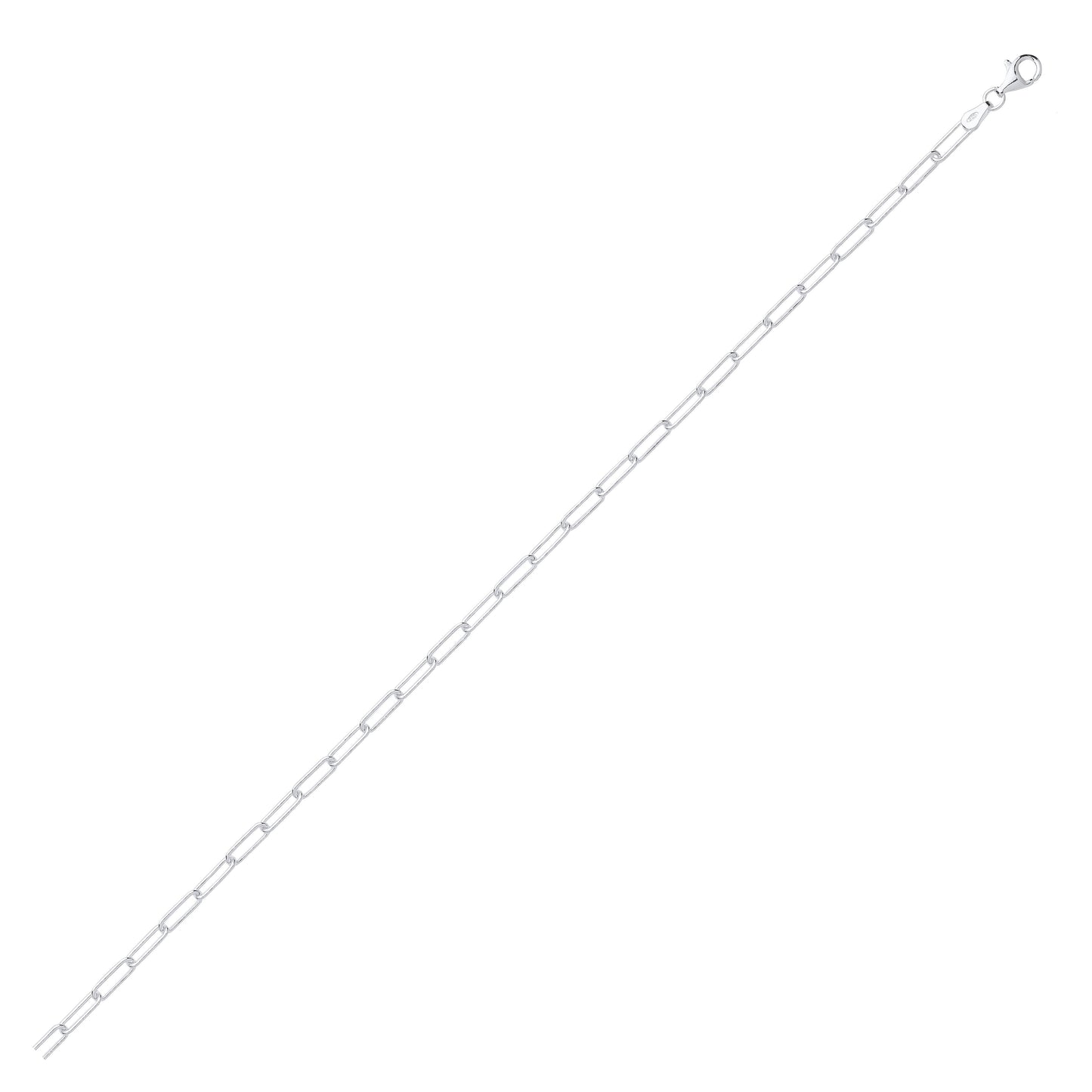 Silver Paper Clip Link Chain