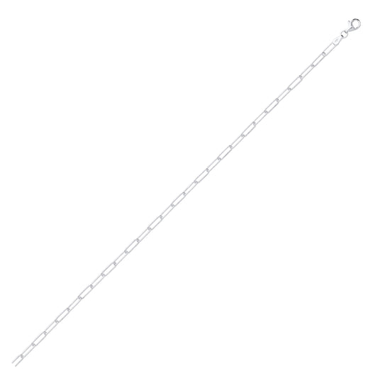 Silver Paper Clip Link Chain