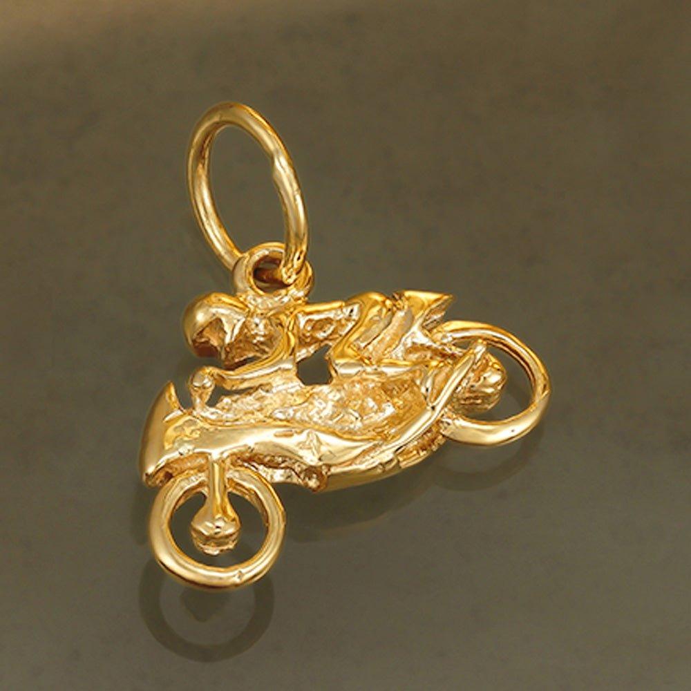 Yellow Gold Motorbike Pendant