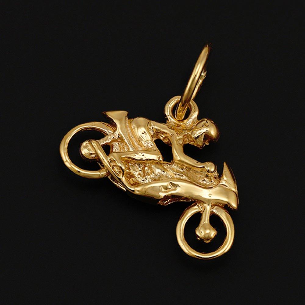 Yellow Gold Motorbike Pendant