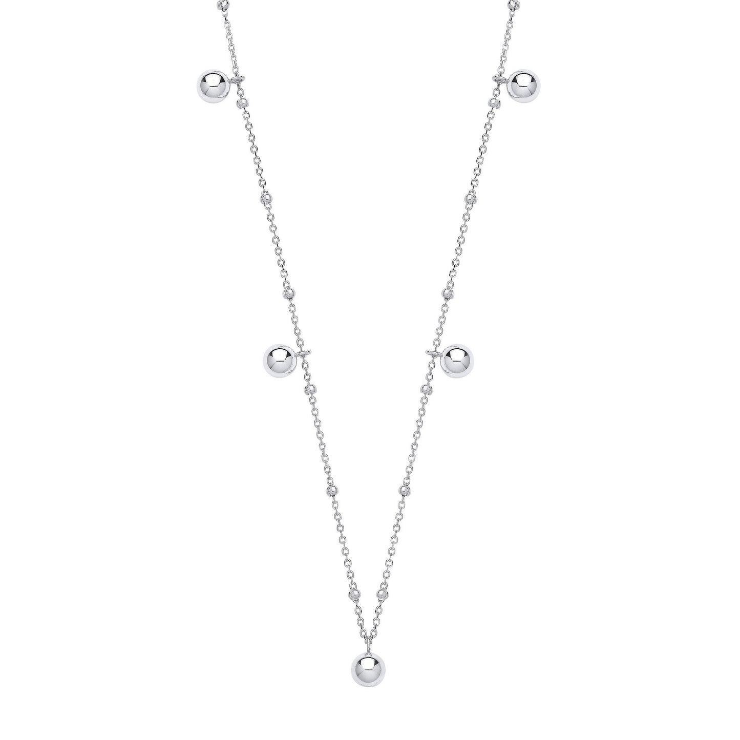 Silver Ball Necklace