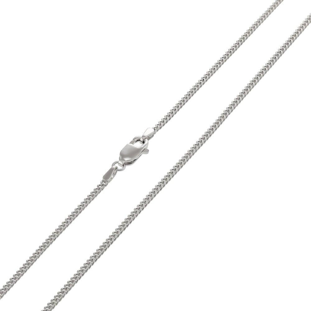 18ct White Gold 1.8mm Curb Chain