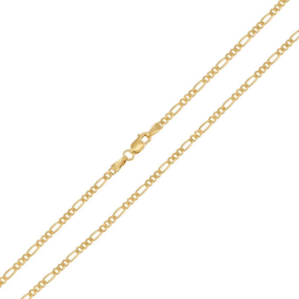Yellow Gold 2.2mm Figaro Chain