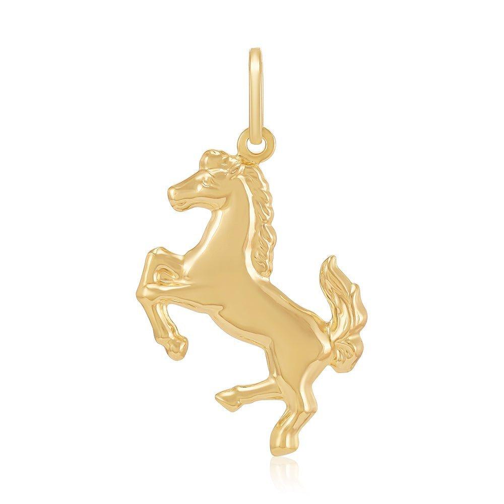 Yellow Gold Horse Pendant