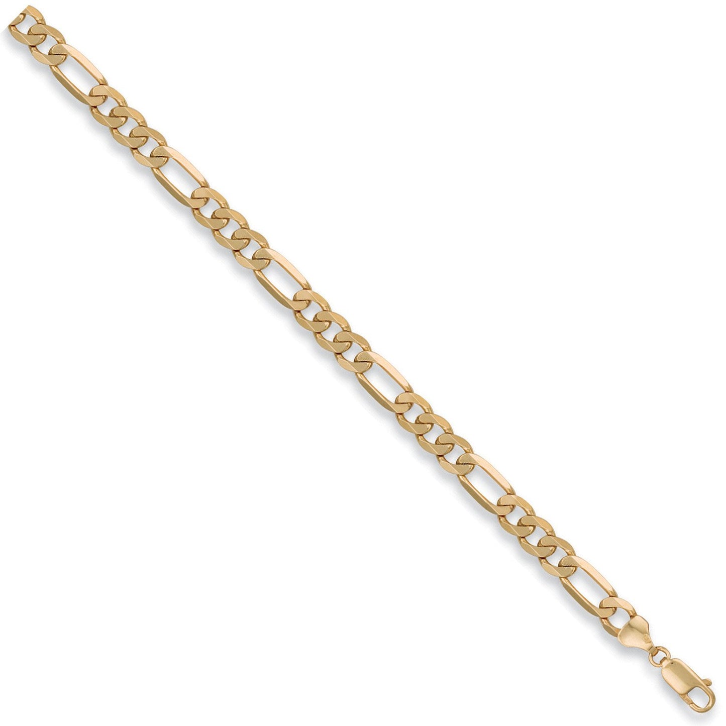 Yellow Gold 7.1mm Figaro Chain