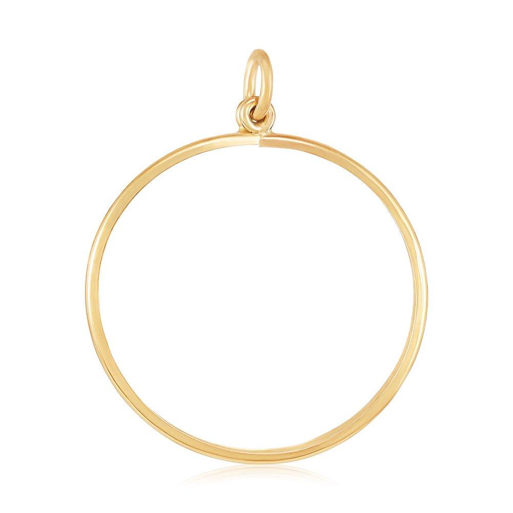 Yellow Gold Full Plain Sovereign Pendant Mount