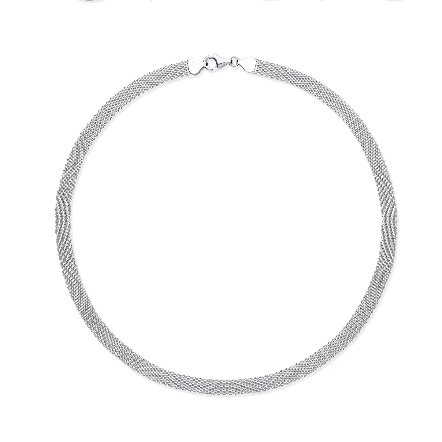 Silver Tight Mesh Watch Strap 18"Chain/Ladies Bracelet