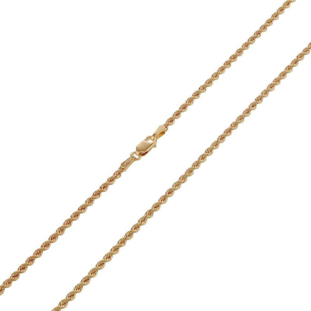 Yellow Gold 2.0mm Hollow Rope Chain