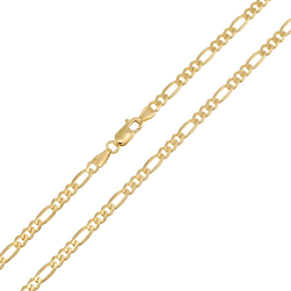 Yellow Gold 3.8mm Figaro Chain