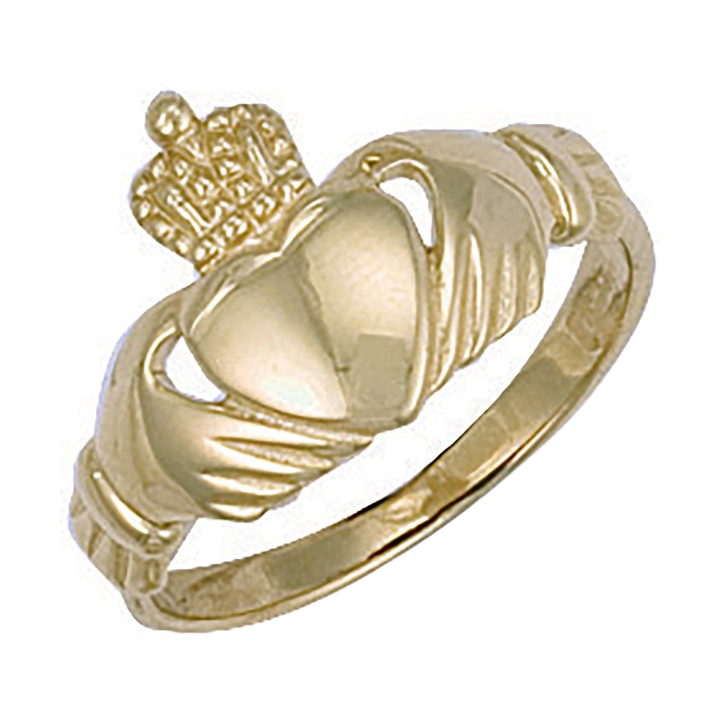 Yellow Gold Claddagh Ring - 3.5g