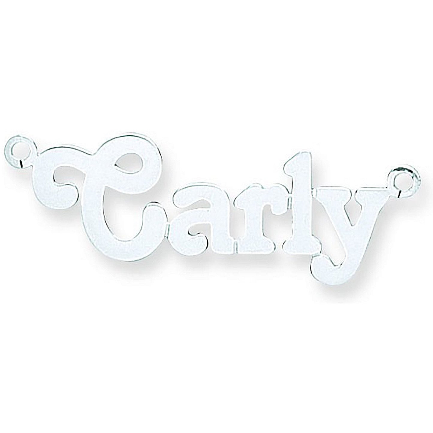 Silver Medium Terra Nameplate with 16"/18"/20" Chain